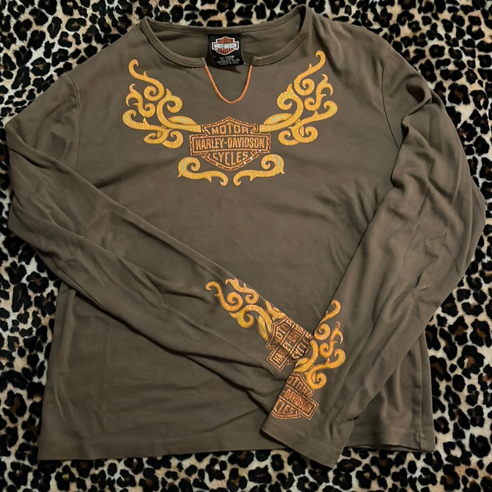 Harley Davidson longs sleeve top